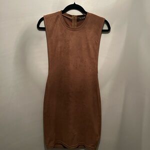 Rehab Tan Sleeveless Mini Dress